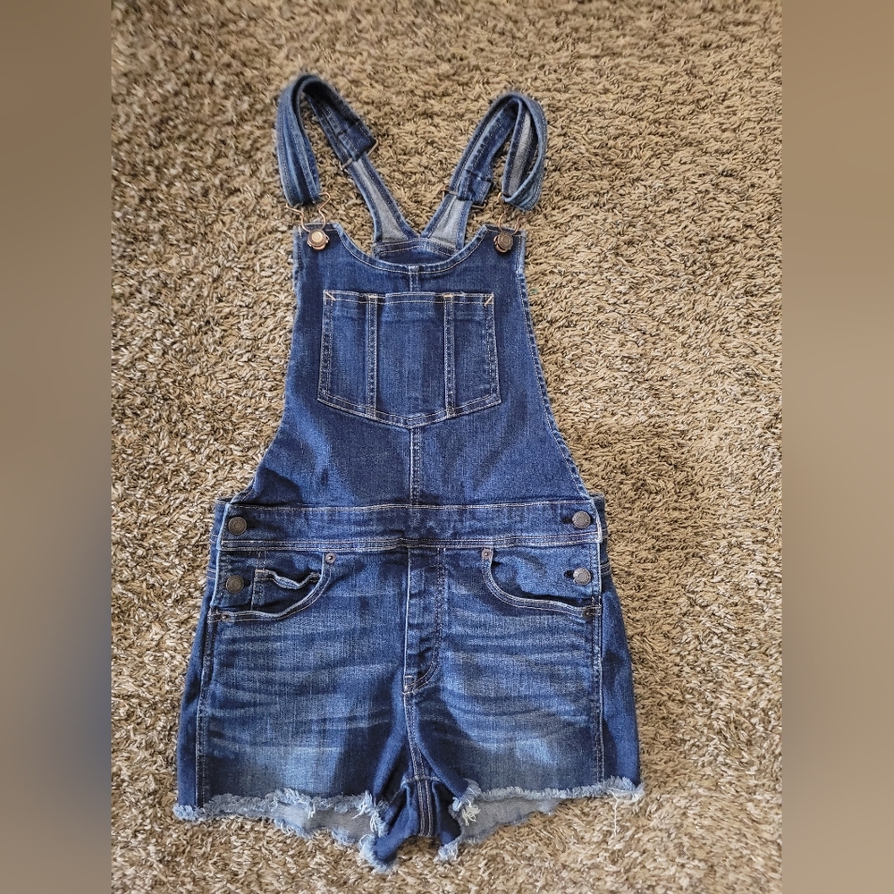 american eagle size 8 overalls shorts